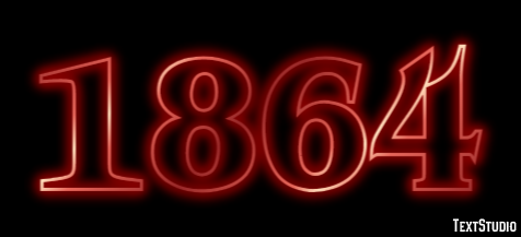 1864 Texteffekt