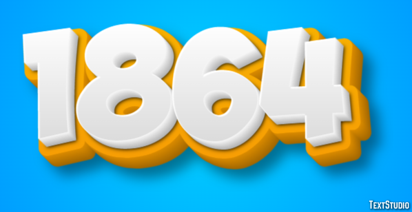 1864 Texteffekt