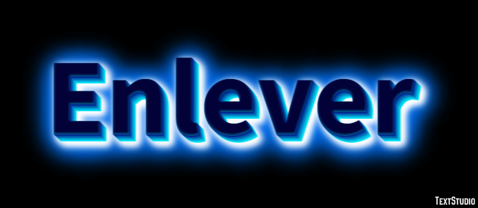 Enlever Efeito do texto