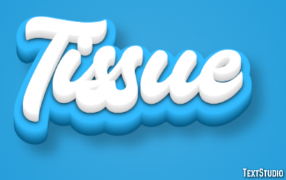 Tissue Text effect