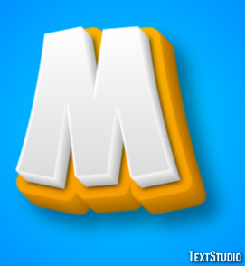 M Text effect