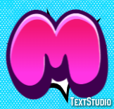 M Text effect