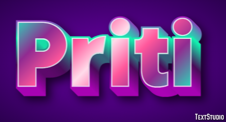 Priti Texteffekt