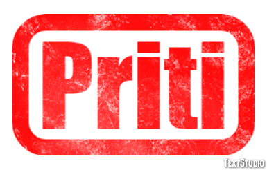 Priti Tekst effect
