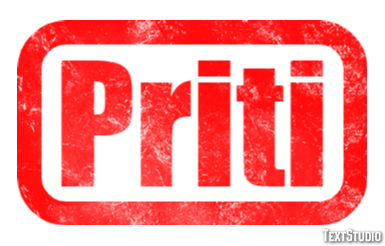 Priti Effetto testo