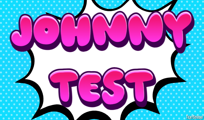 Johnny Test Text effect