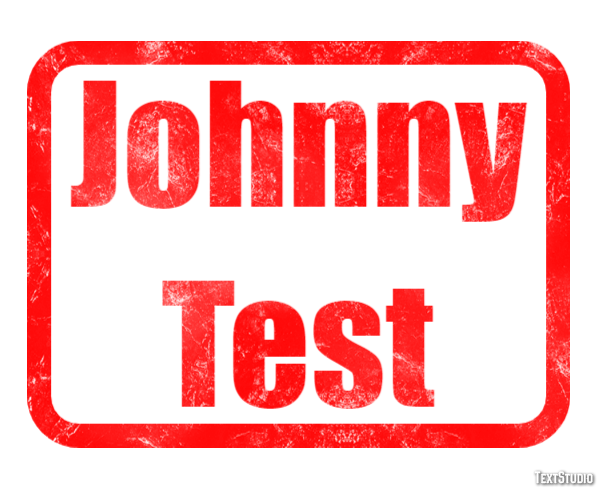 Johnny Test Text effect