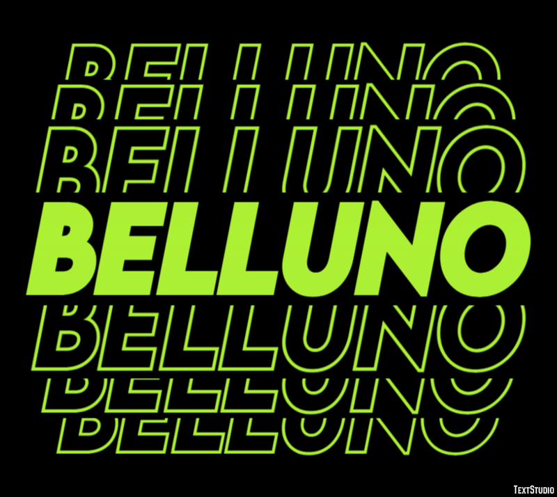 Belluno Efekt tekstowy