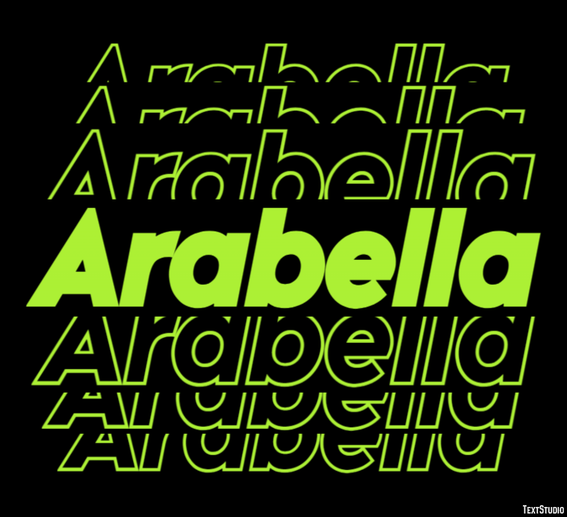 Arabella Text Effect