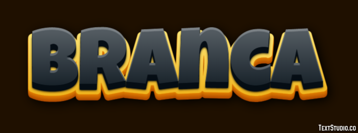 Branca Efeito de texto