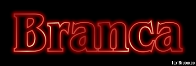 Branca Efeito de texto