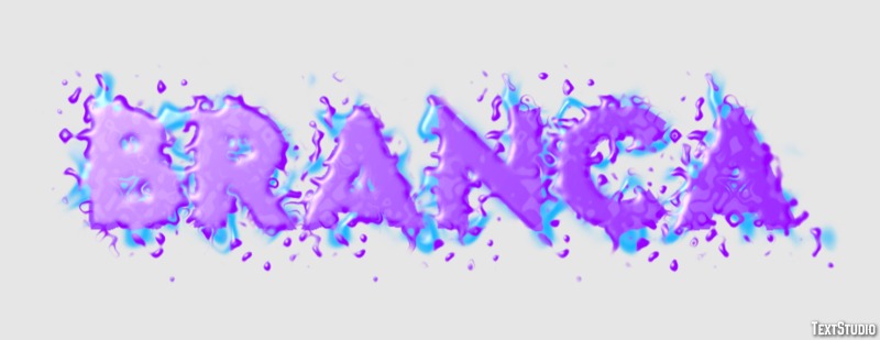Branca Efeito de texto