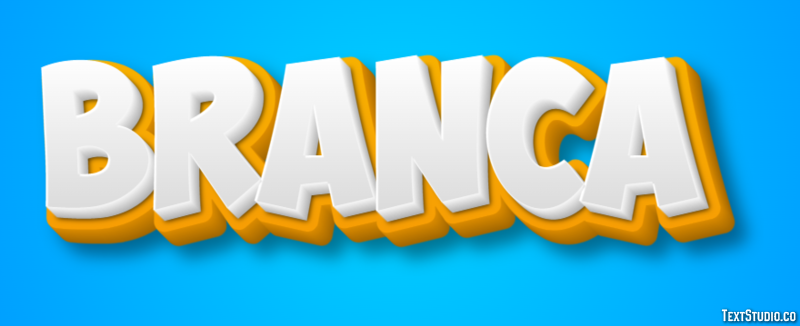 Branca Efeito de texto