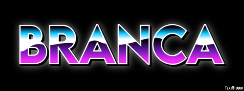 Branca Efeito de texto