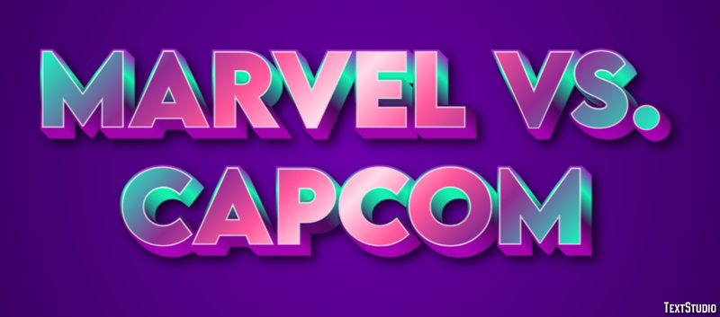Marvel vs. Capcom Efekt tekstowy