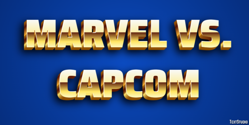 Marvel vs. Capcom Efekt tekstowy