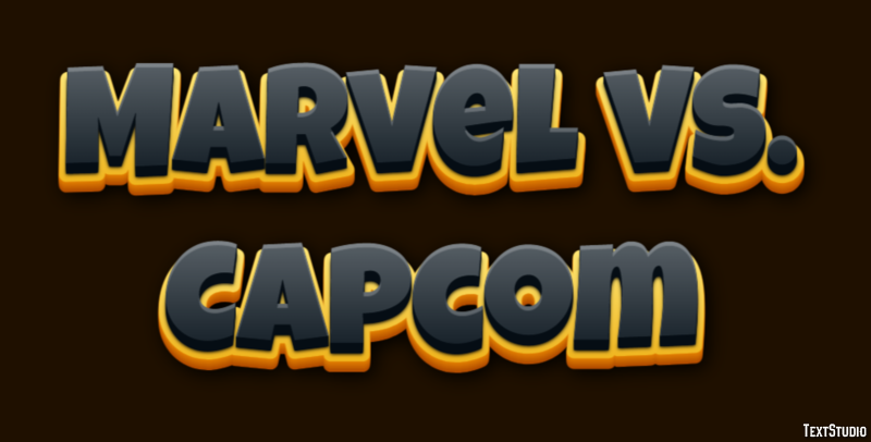 Marvel vs. Capcom Efekt tekstowy