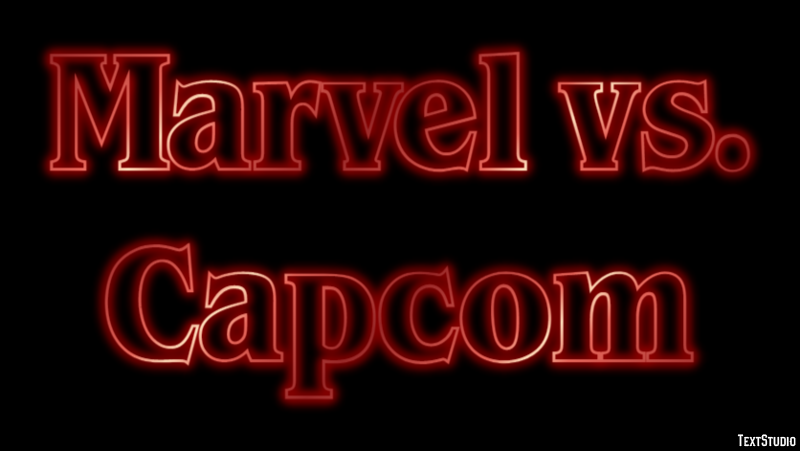 Marvel vs. Capcom Efekt tekstowy