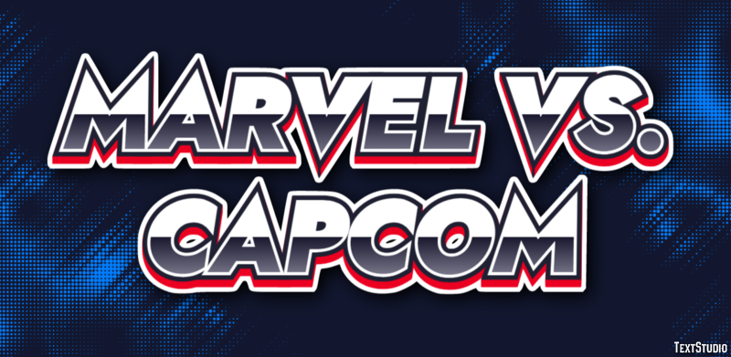 Marvel vs. Capcom Efekt tekstowy