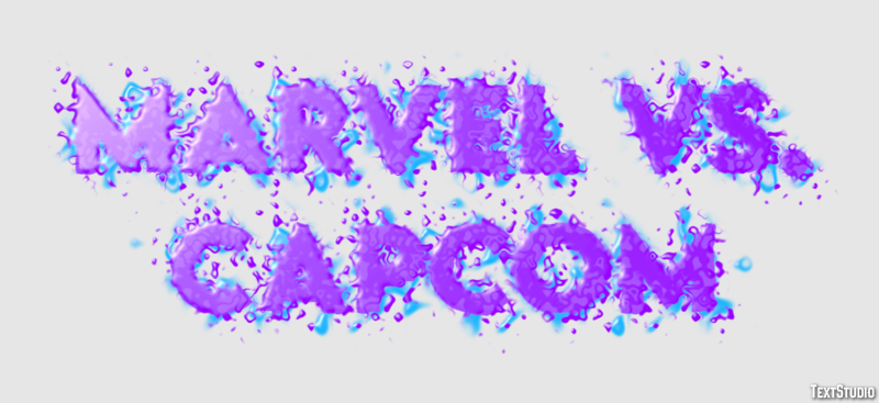 Marvel vs. Capcom Efekt tekstowy