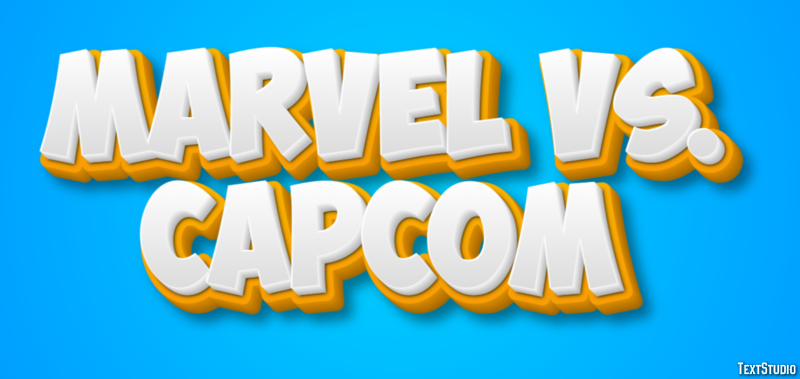 Marvel vs. Capcom Efekt tekstowy
