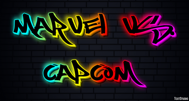 Marvel vs. Capcom Efekt tekstowy