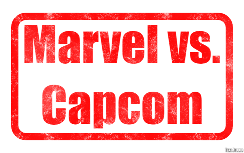 Marvel vs. Capcom Efekt tekstowy