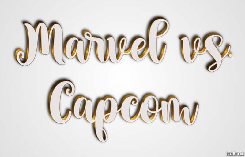 Marvel vs. Capcom Efekt tekstowy