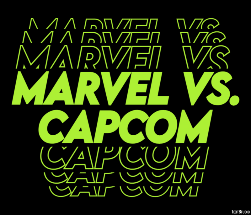 Marvel vs. Capcom Efekt tekstowy
