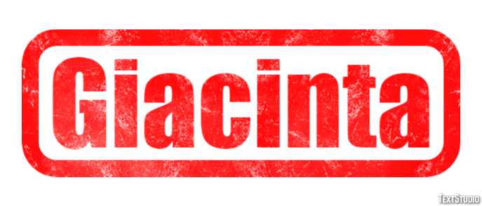 Giacinta Effetto testo