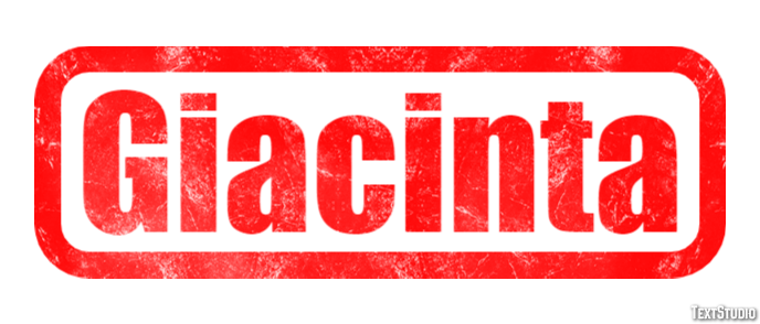 Giacinta テキスト効果