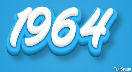 1964 Efeito de texto