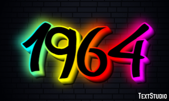 1964 Efeito de texto