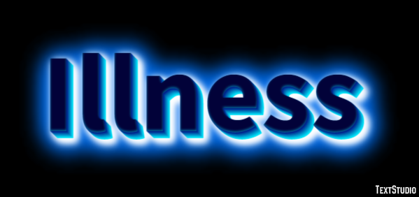 Illness Efeito de texto