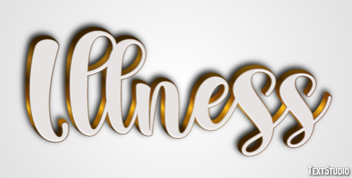 Illness Text Effect