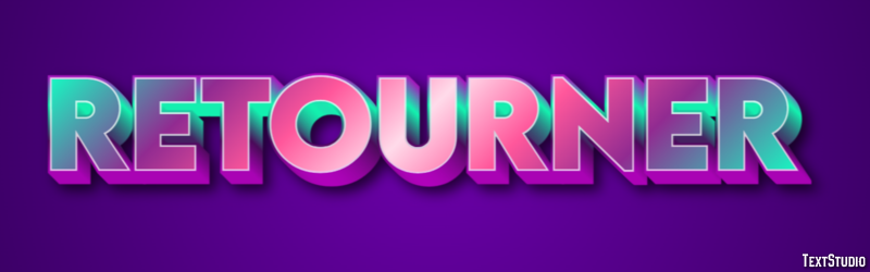 Retourner Effet de Texte
