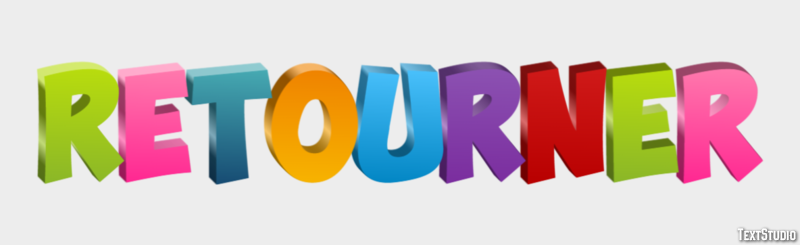 Retourner Effet de Texte
