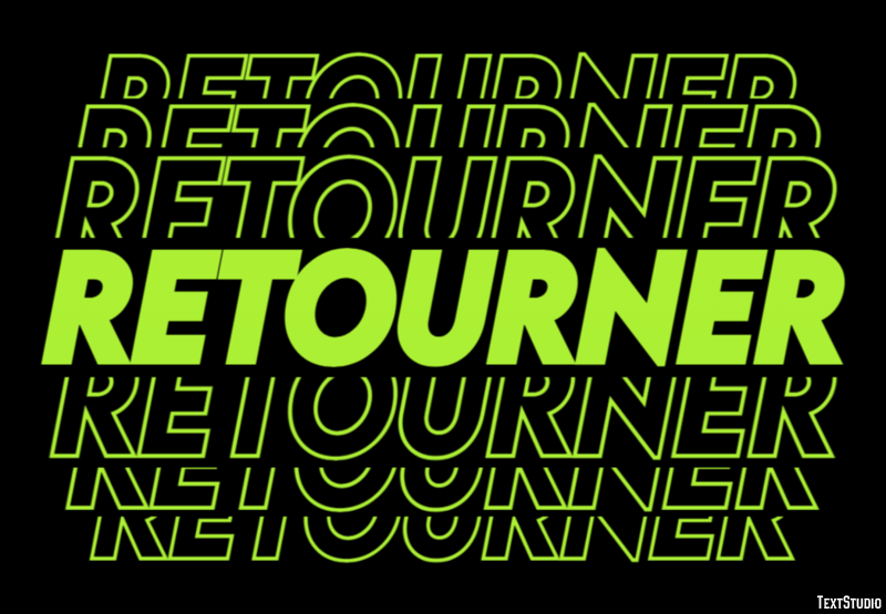 Retourner Effet de Texte