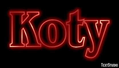 Koty Efekt tekstowy