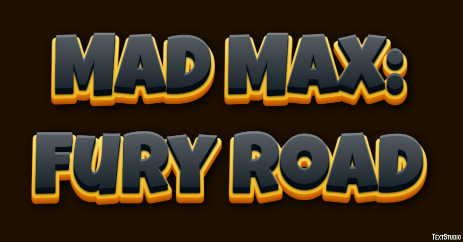 Mad Max: Fury Road テキスト効果