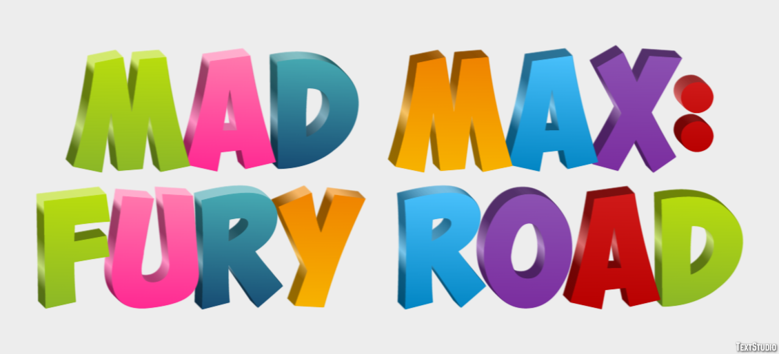 Mad Max: Fury Road テキスト効果