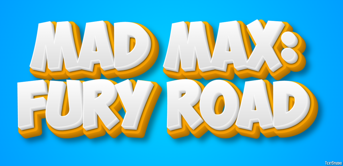 Mad Max: Fury Road テキスト効果