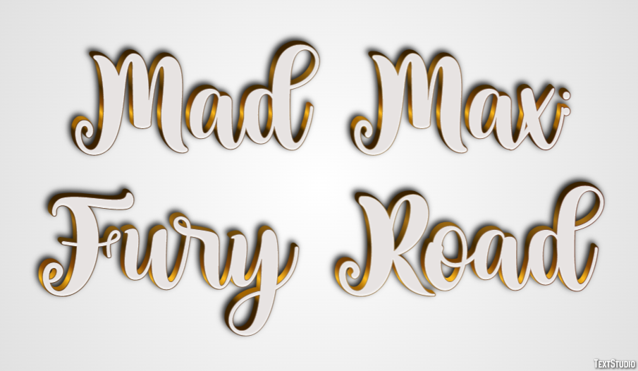 Mad Max: Fury Road Effet de Texte