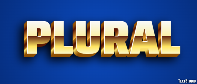 Plural Efeito de texto