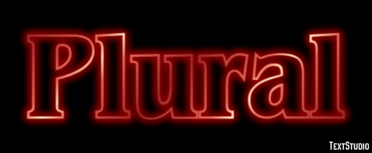 Plural Efeito de texto