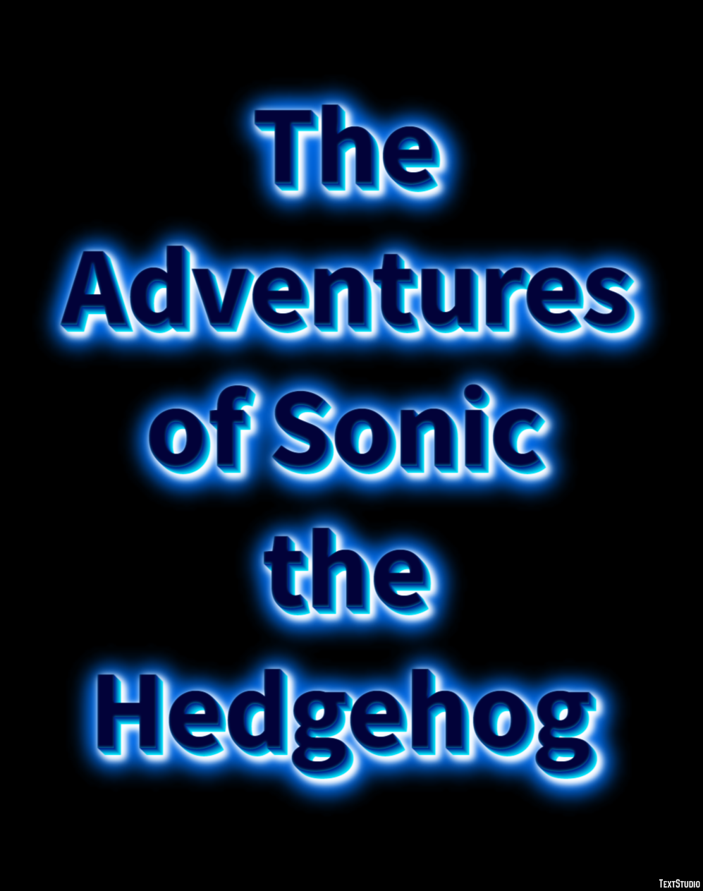 The Adventures of Sonic the Hedgehog Tekst Effect