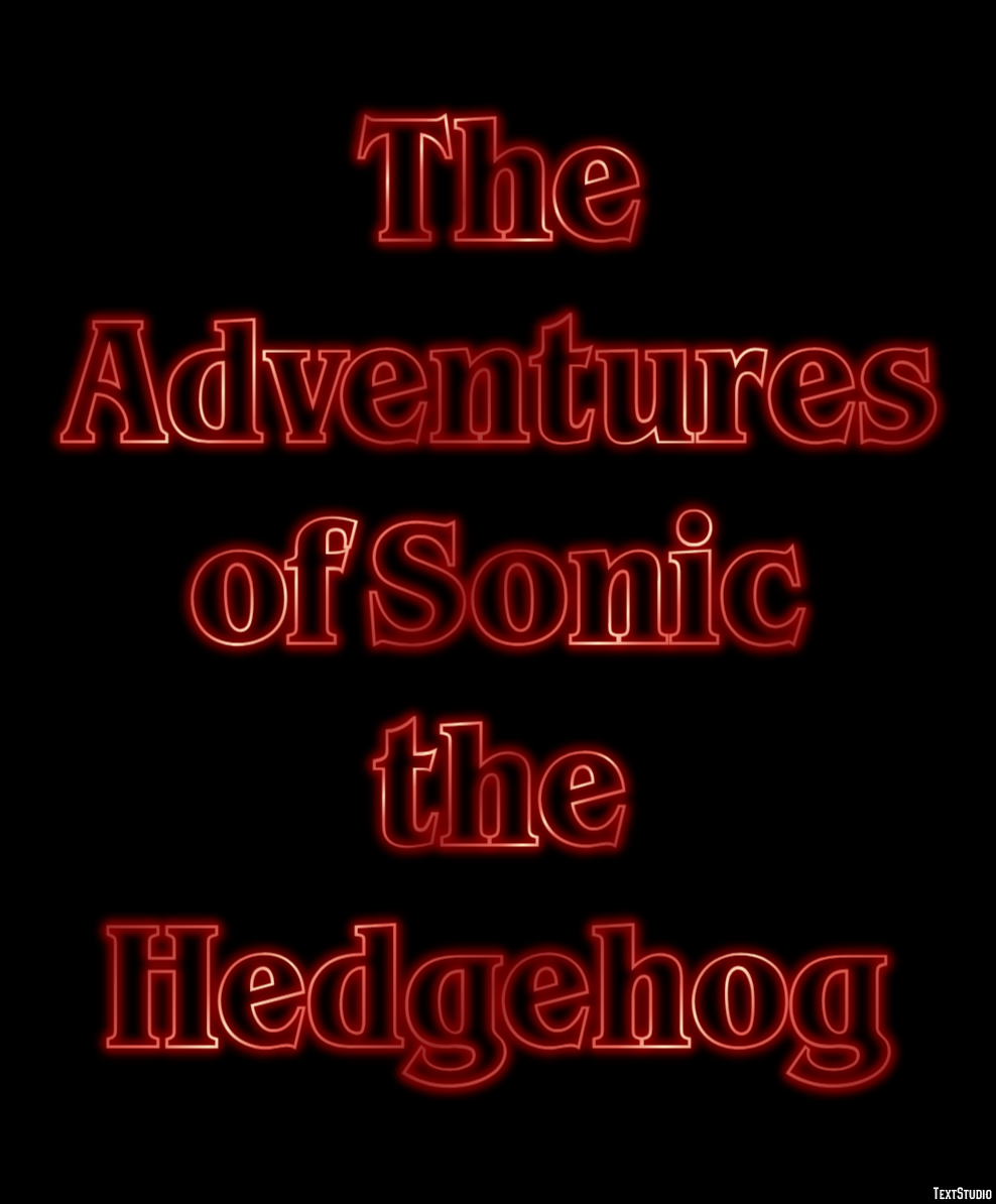 The Adventures of Sonic the Hedgehog Text Effect