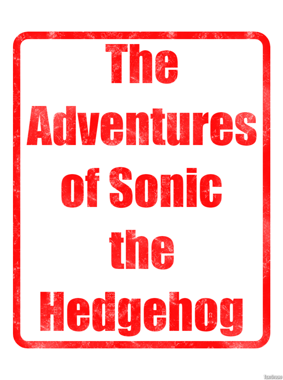 The Adventures of Sonic the Hedgehog Text Effect