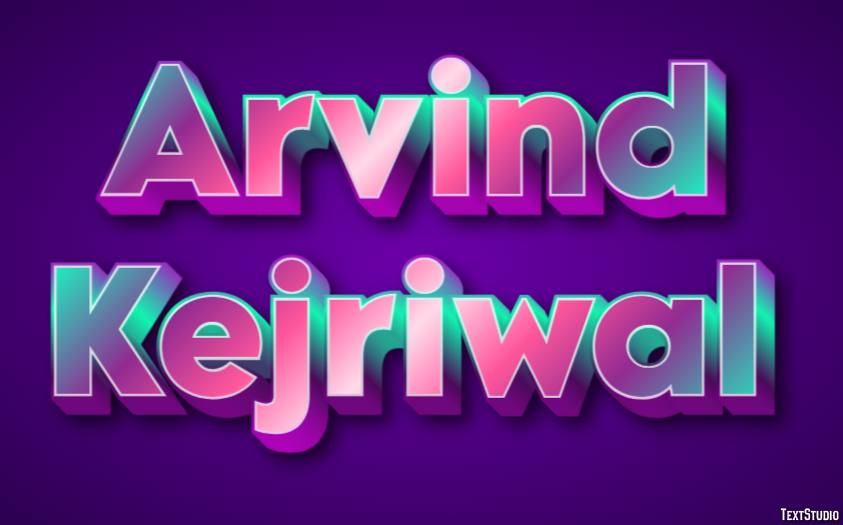 Arvind Kejriwal Efecto de Texto