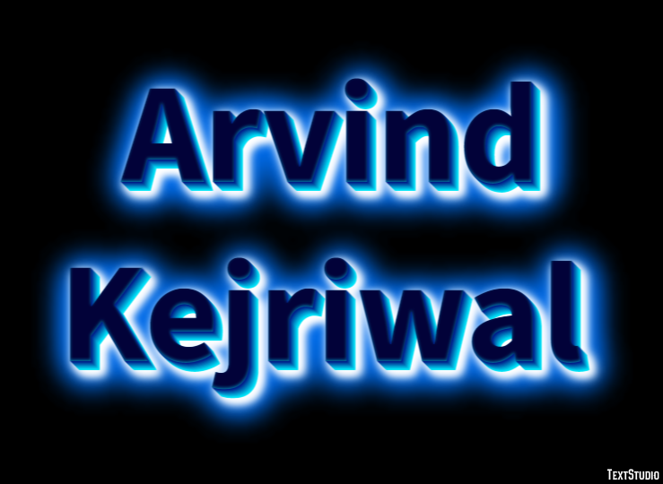 Arvind Kejriwal Texteffekt